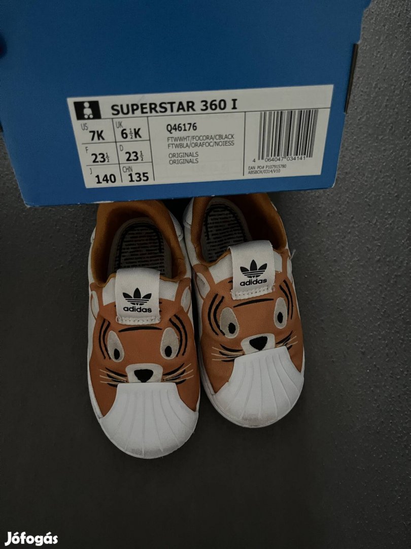 Adidas superstar edző cipő sport cipő kisfiús 24 méret 