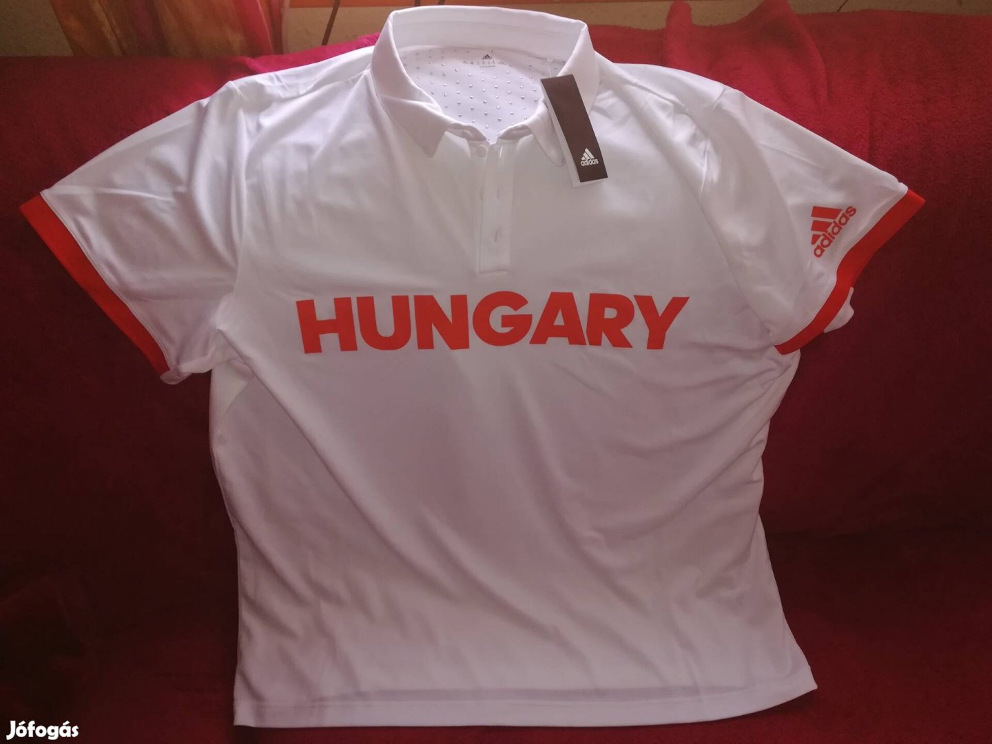 Adidas új Riói olimpiai magyar válogatott galléros  póló  XL-2XL