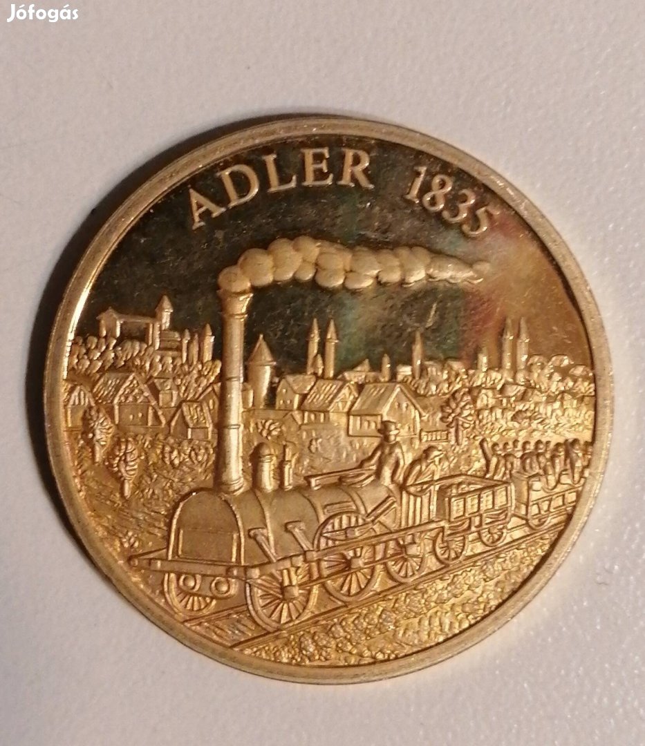 Adler 1835 aranyozott érme