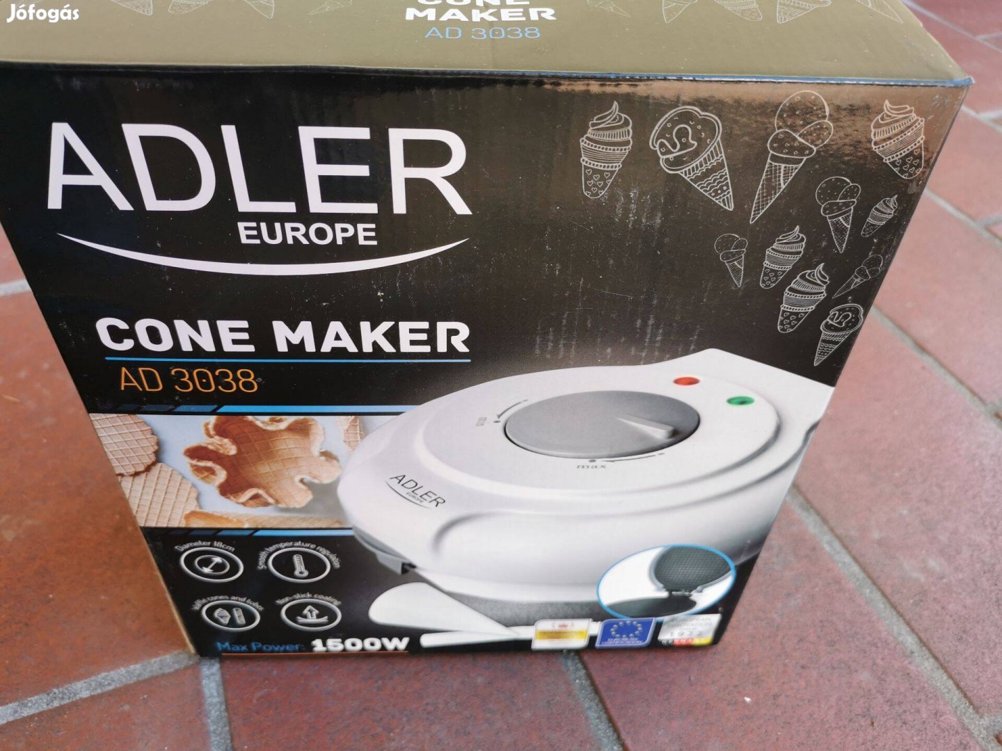 Adler Ad 3038 cone maker tölcsér ostya sütő