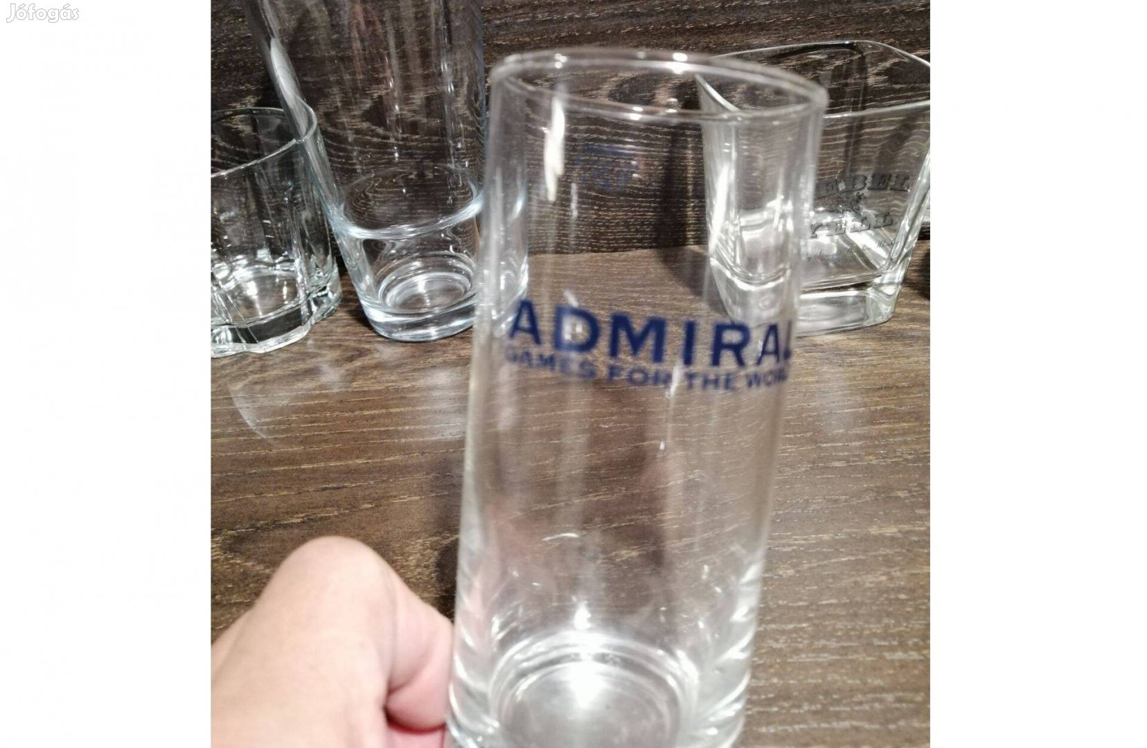Admiral Casino -ból Üveg pohár régi ,teljesen új,gyűjteményből