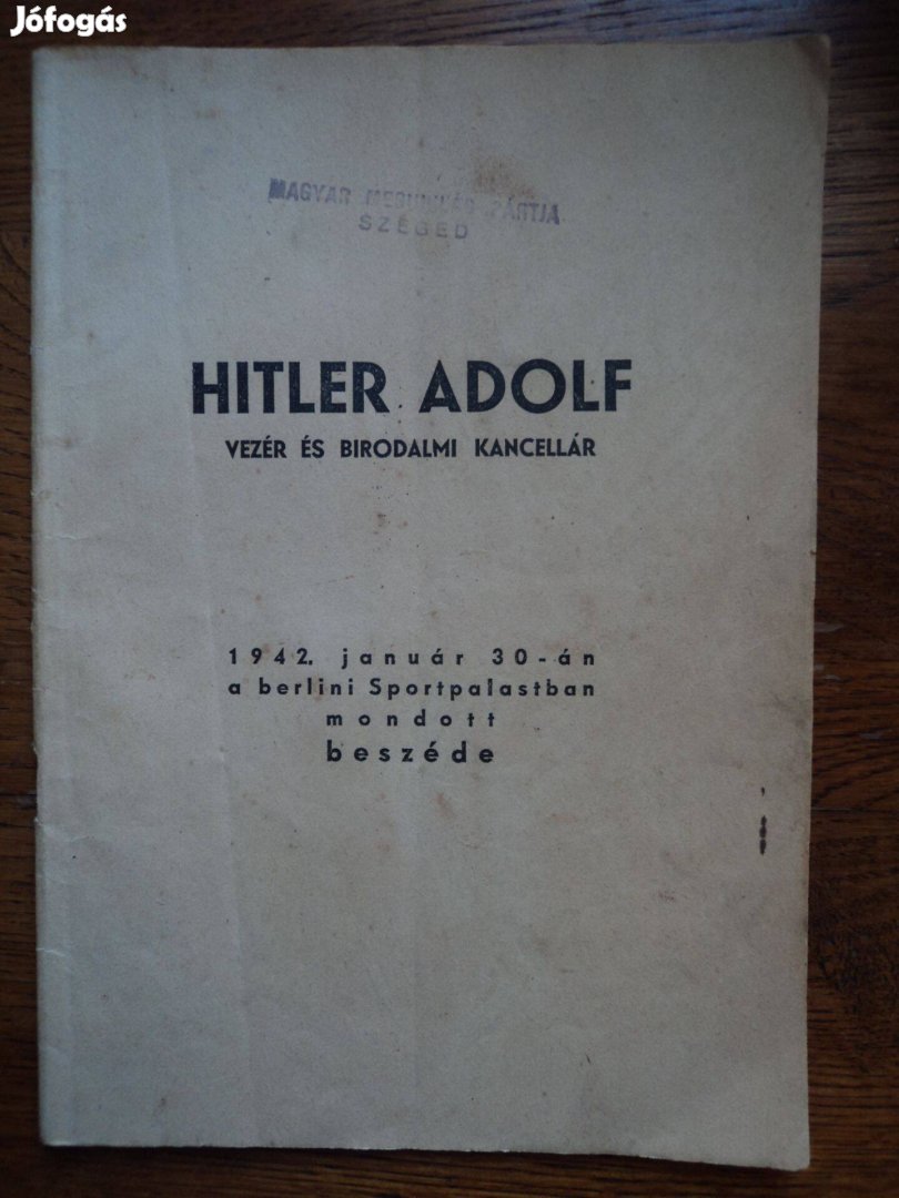 Adolf Hitler beszéde 1942