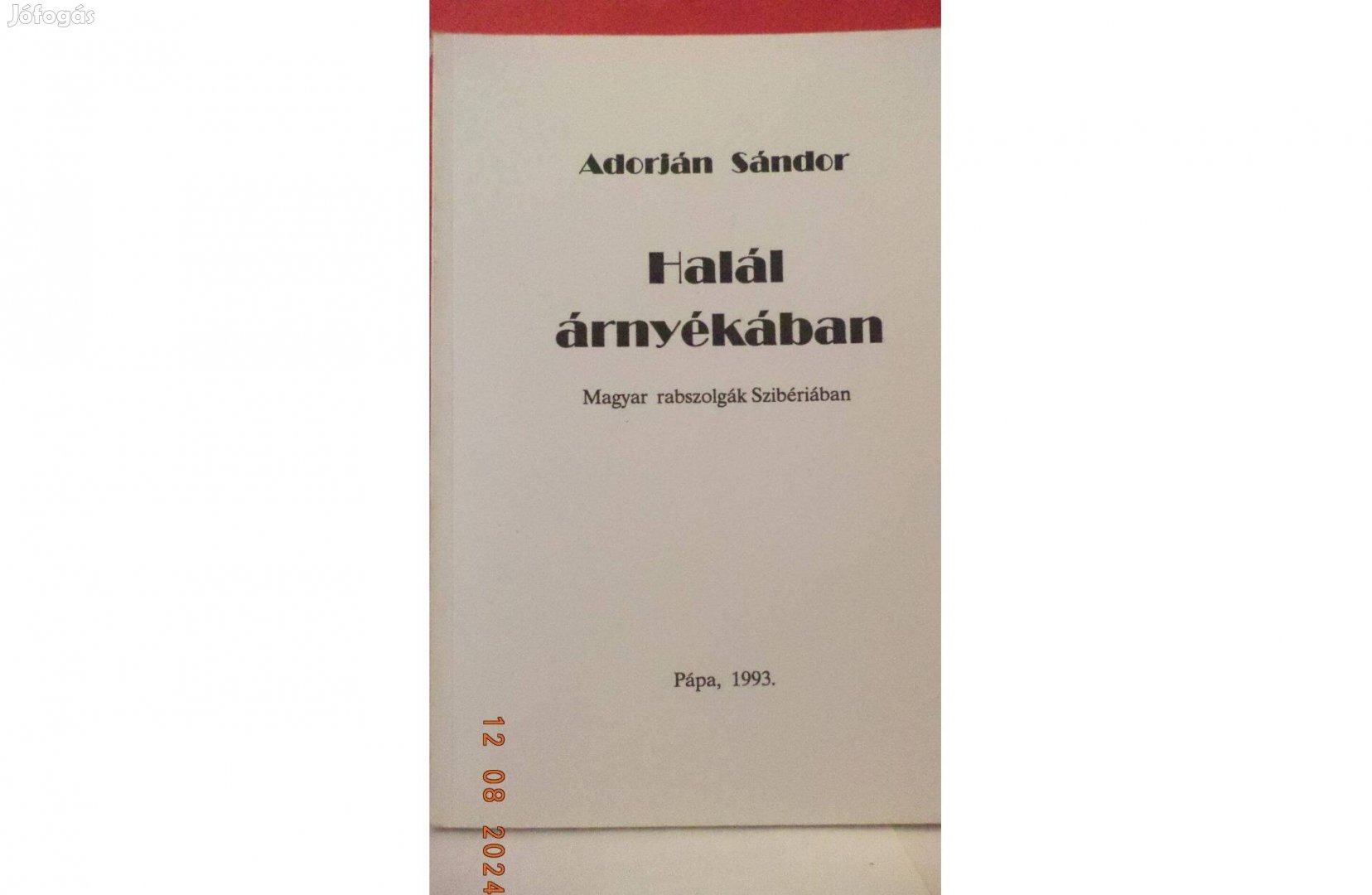 Adorján Sándor: Halál árnyékában