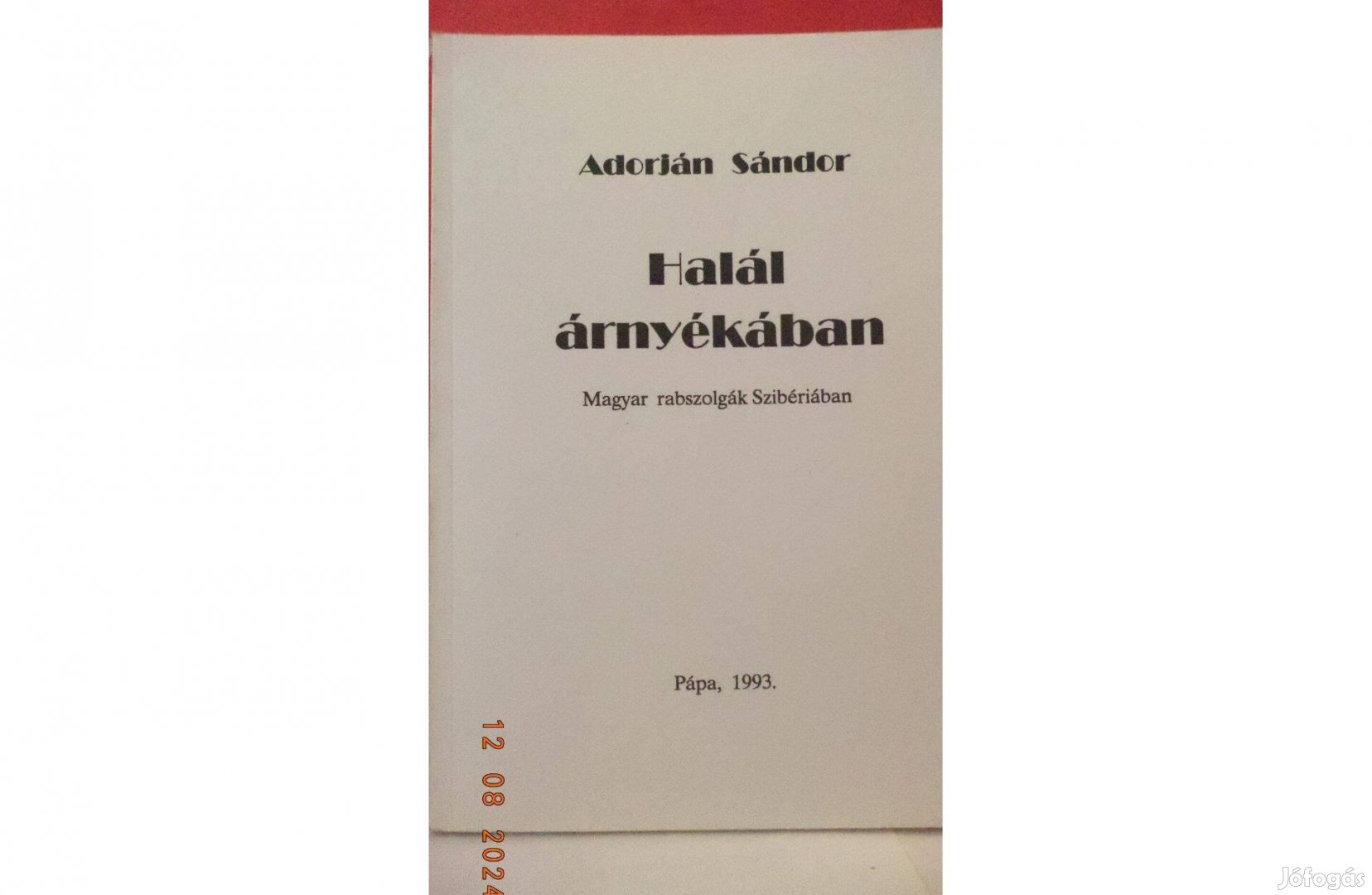 Adorján sándor: Halál árnyékában