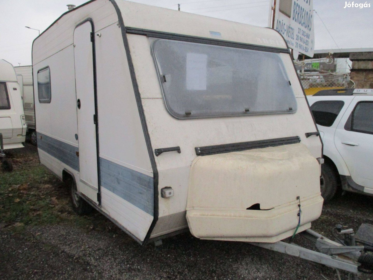 Adria 415 rendszámos lakókocsi eladó Szavatol Kft Vác