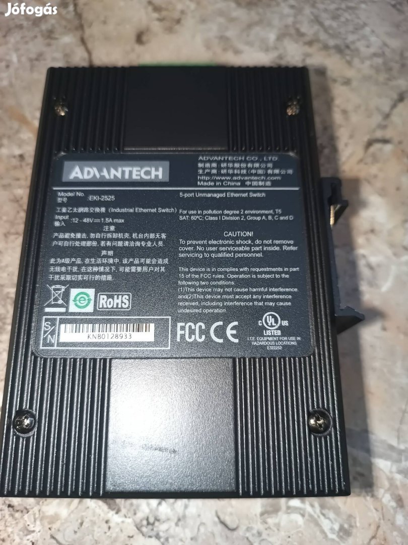 Advantech ipari Ethernet switch EKI-2525 12-48V