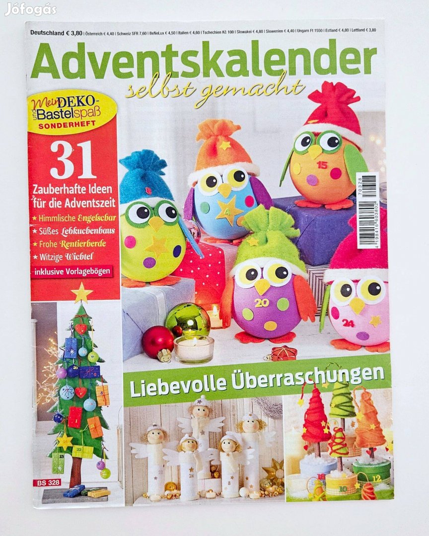 Adventskalender német nyelvű kreatív újság