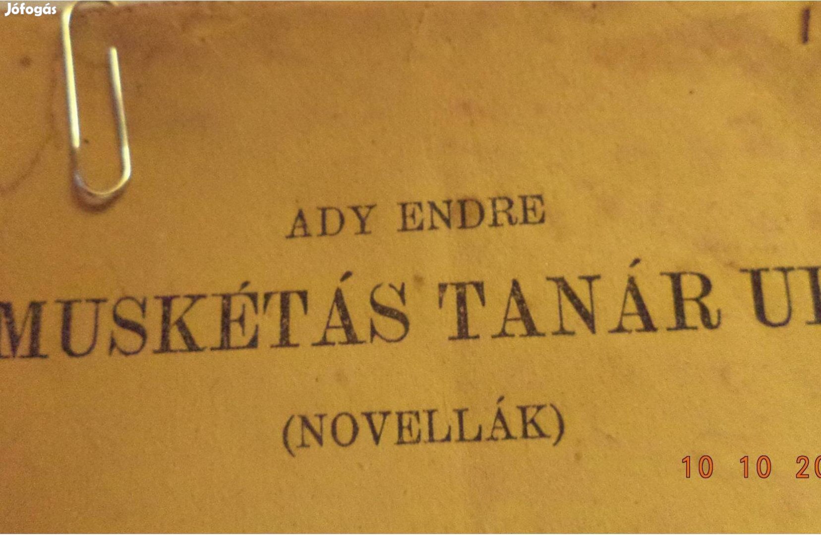 Ady Endre: Muskétás tanár úr