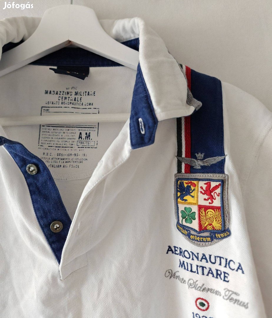 Aeronautica Militare pamut férfi prémium póló