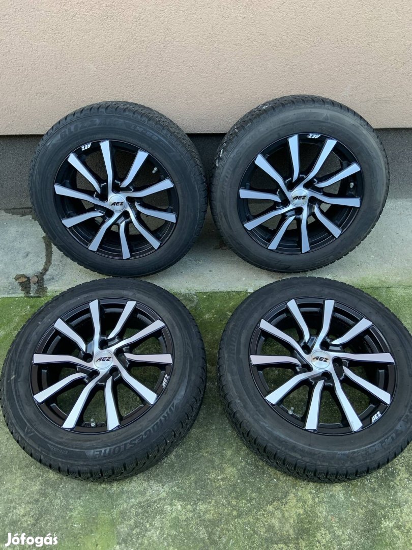 Aez 17"alufelni 5x112 ET40 7,5j Bridgestone 215/60 téli gumival