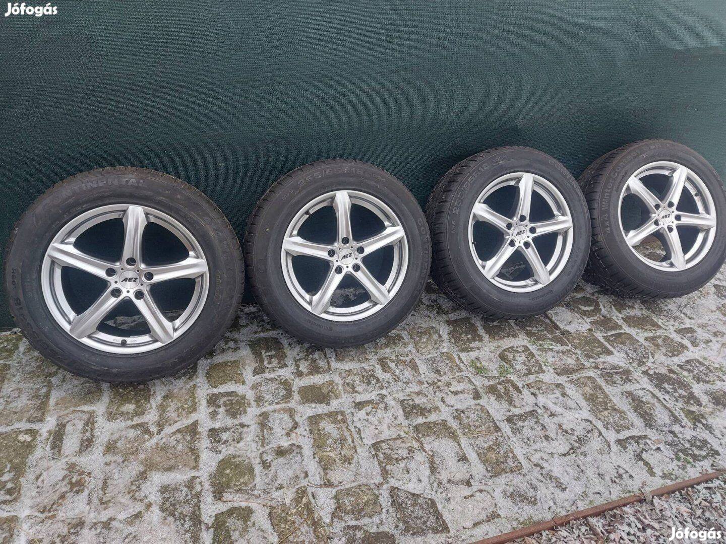 Aez 5X120 R18 alufelni+téli gumi