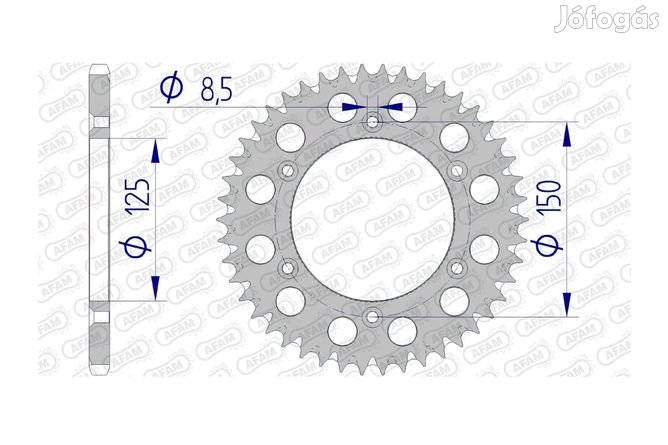 Afam alumínium öntisztító hátsó lánckerék 46 foggal KTM / Husqvarna sz