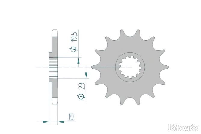 Afam öntisztító első lánckerék 13 foggal Suzuki DR-Z 400 / RM 250