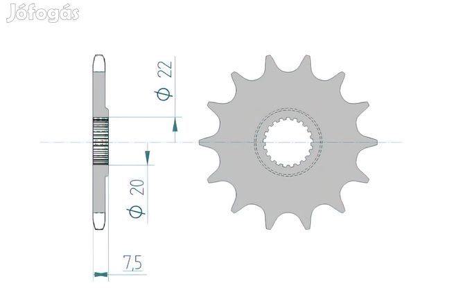 Afam öntisztító első lánckerék 14 fogas Honda CR 125 / CRF 250