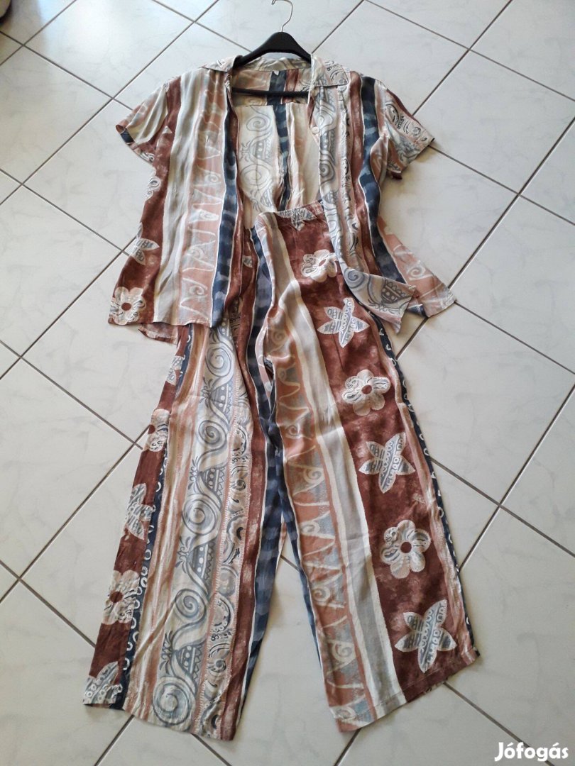 Afrikában vásárolt pasztell színű nyári szett méret M - L / 40 - 42