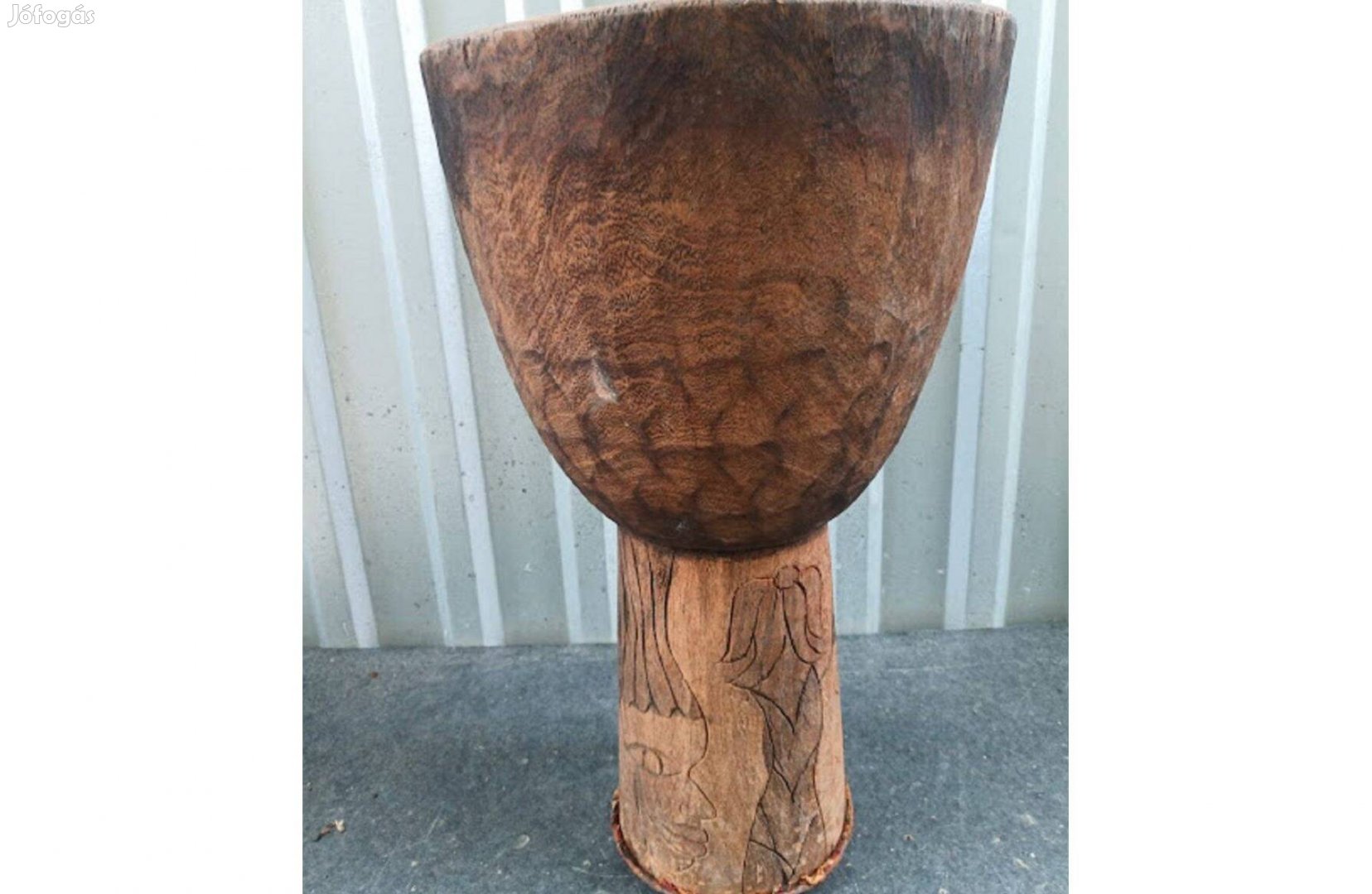 Afrikai Djembe Dob 55 cm dob test