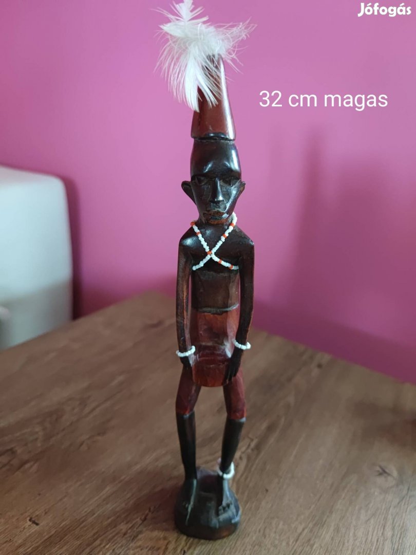 Afrikai fa szobor 32 cm