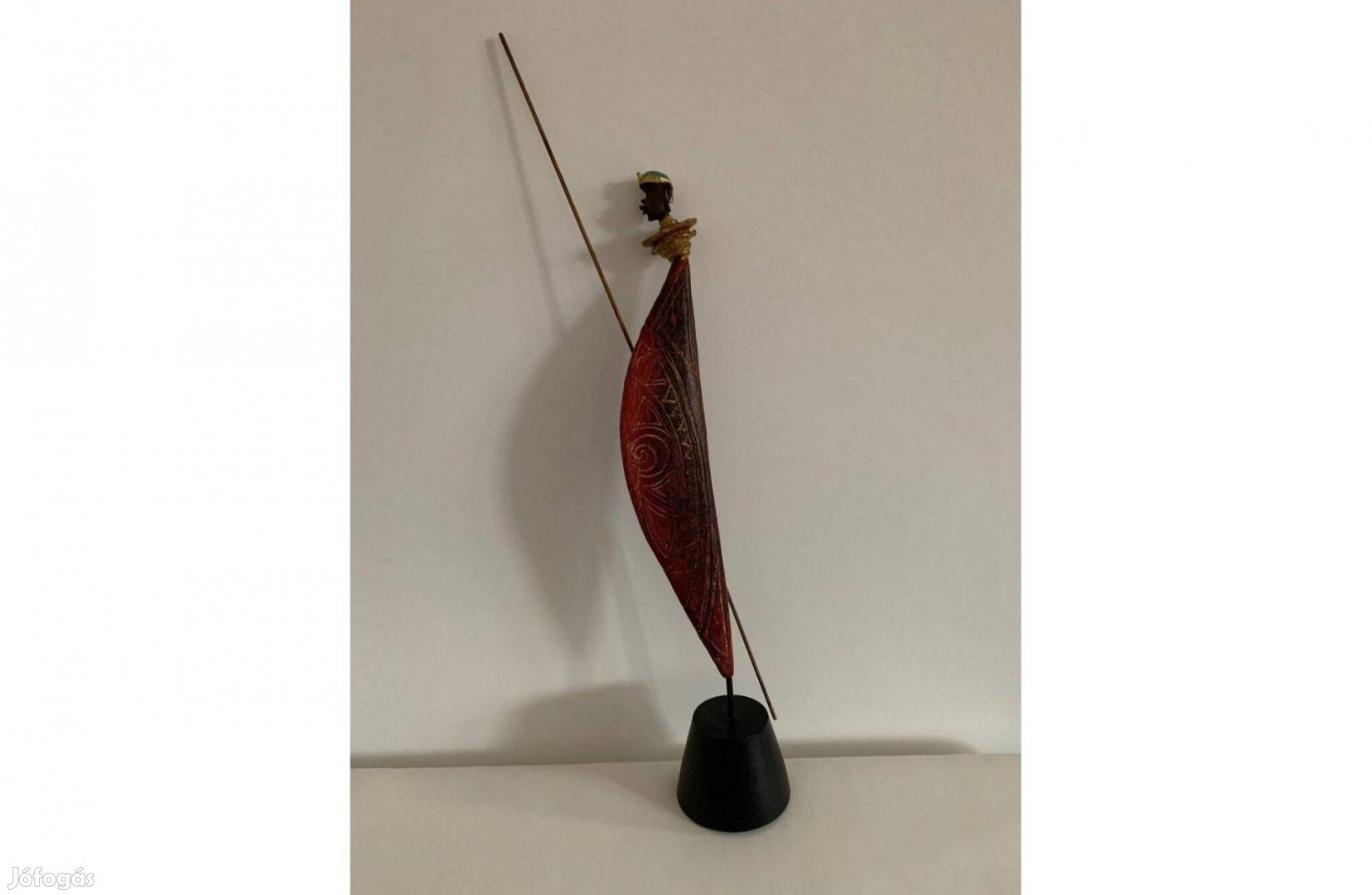 Afrikai törzsi szobor dekor dísztárgy 50118cm