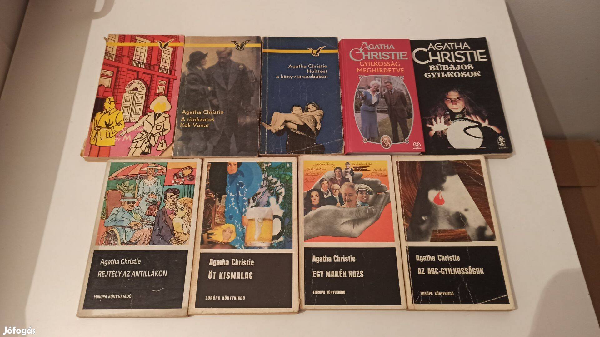 Agatha Christie könyvcsomag / 9 db könyv