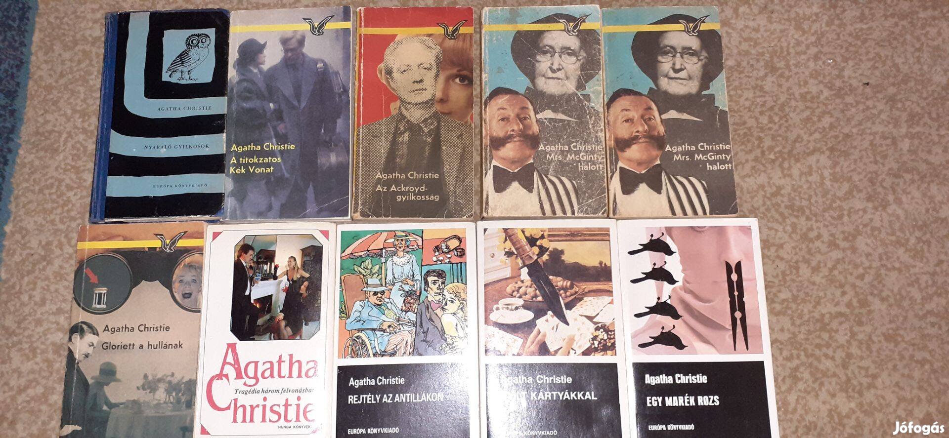 Agatha cristie.rejtő. kötelező olvasmányok.könyvcsomagban