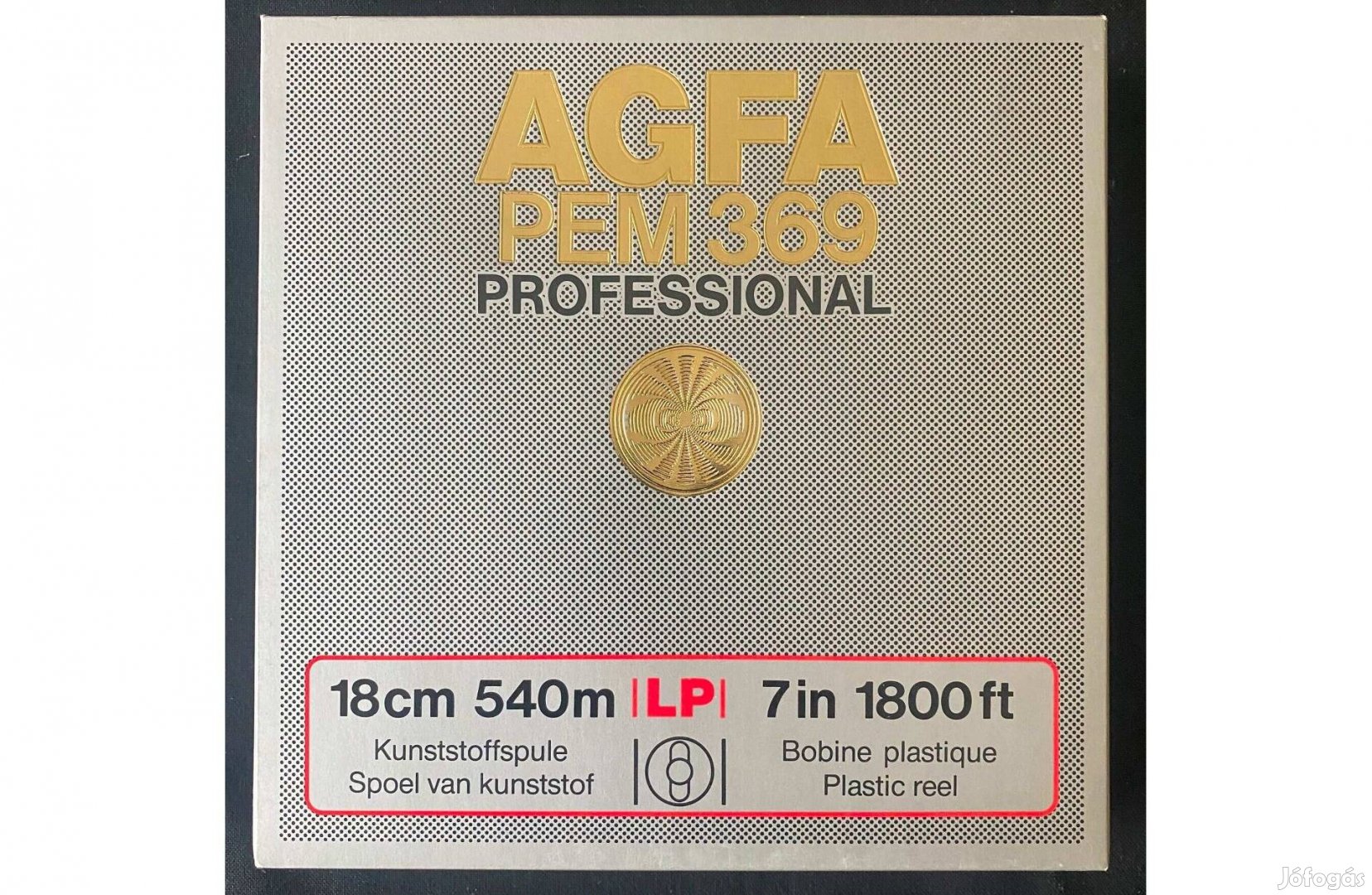 Agfa 18cm magnószalag bontatlan állapotban