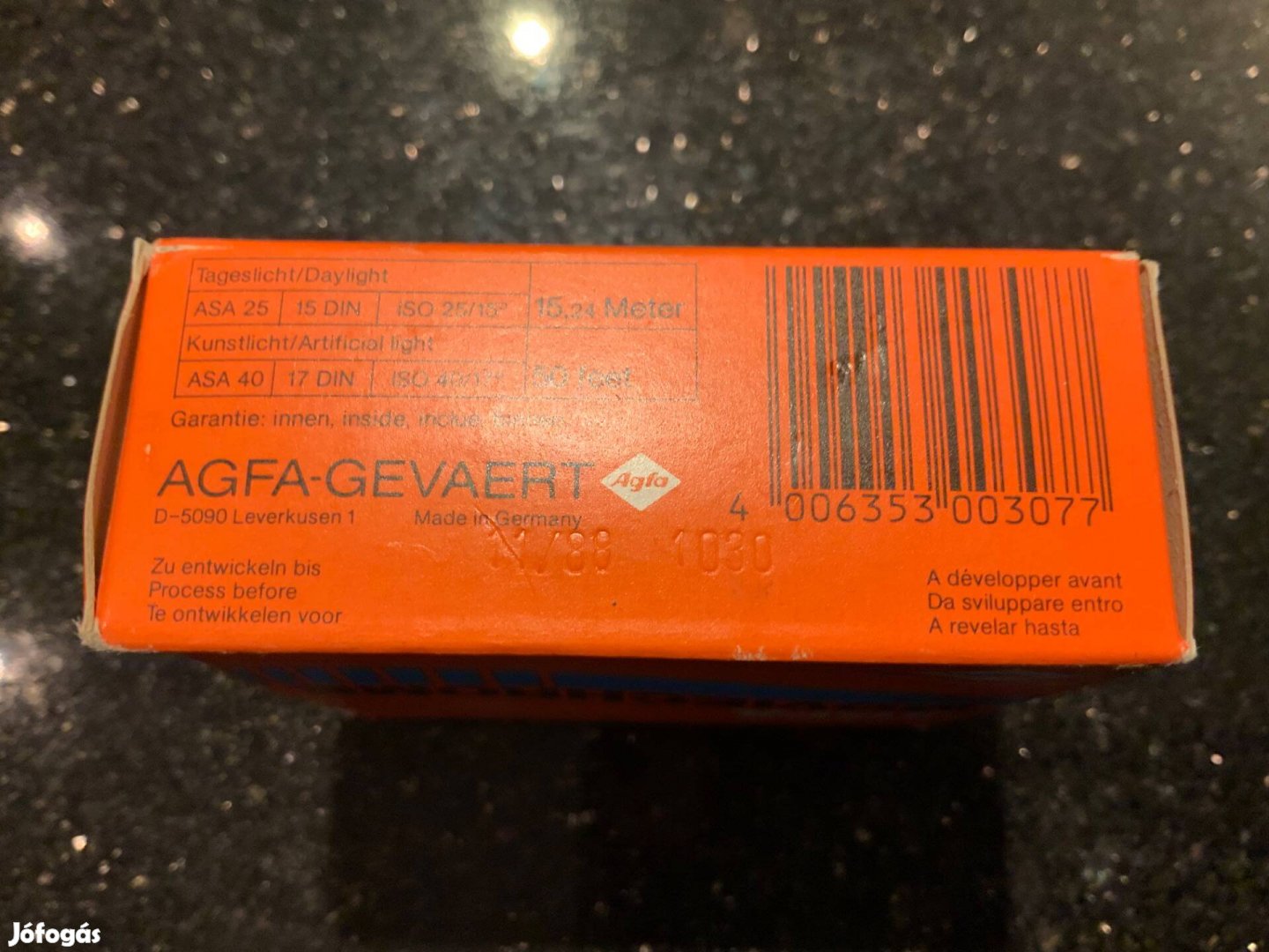 Agfa Moviechrome 40 Super 8 filmtekercs bontatlan