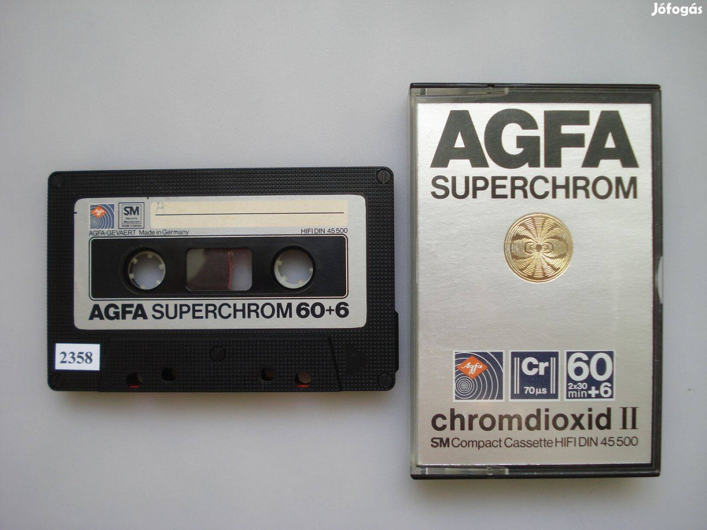 Agfa Superchrom 60+6 Type II CrO2 magnó kazetta eladó