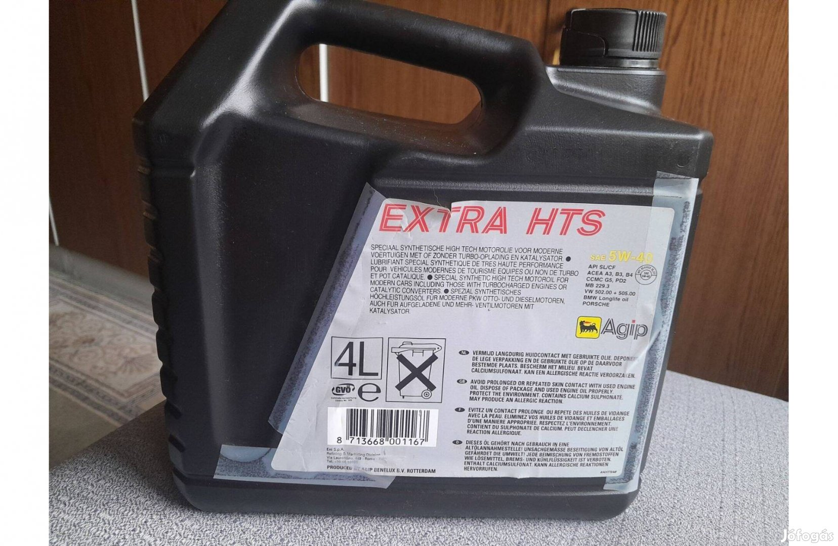 Agip motorolaj 4 l 5W-40 eladó