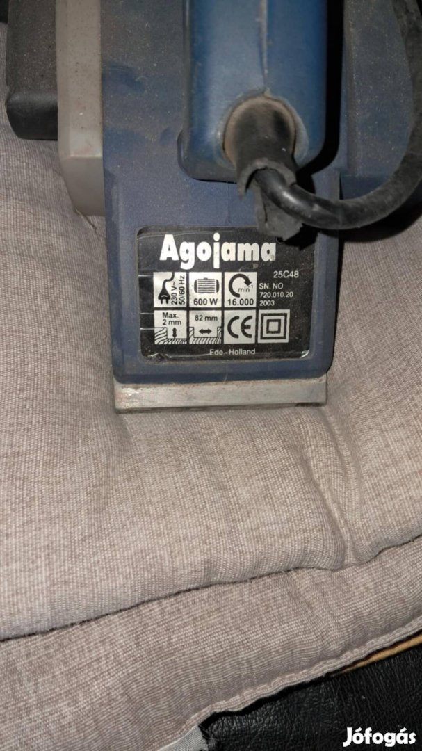 Agojima elektromos kézi gyalu 