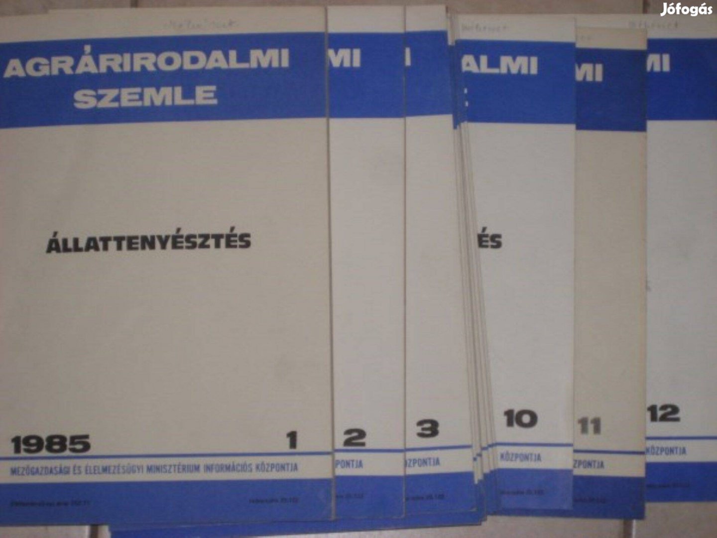 Agrárirodalmi szemle 1985 1.-12. (állat)