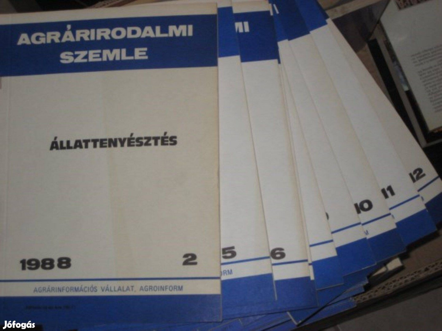Agrárirodalmi szemle 1988 2. és 5.-12. állat