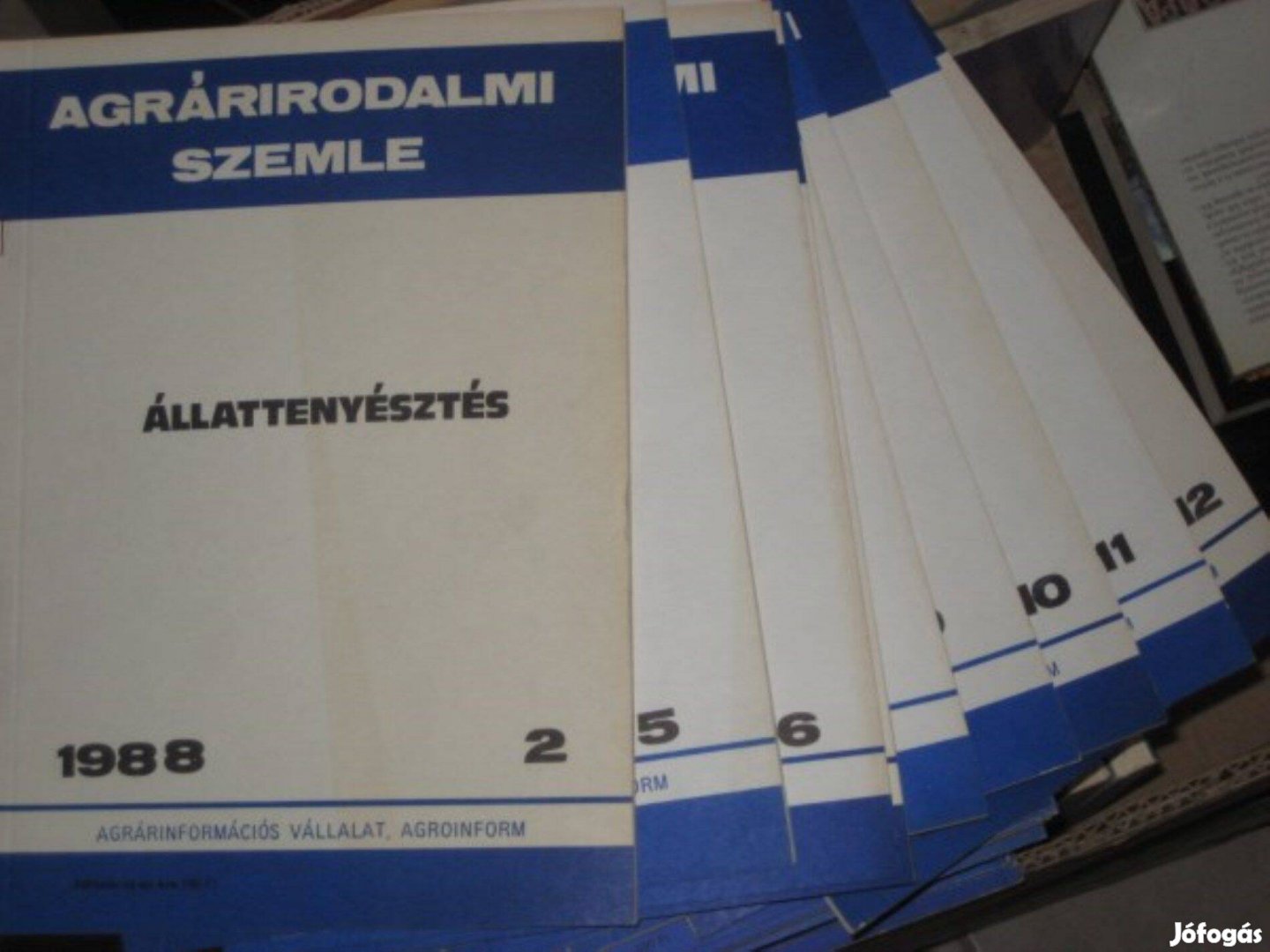 Agrárirodalmi szemle 1988 2. és 5.-12. (állat)