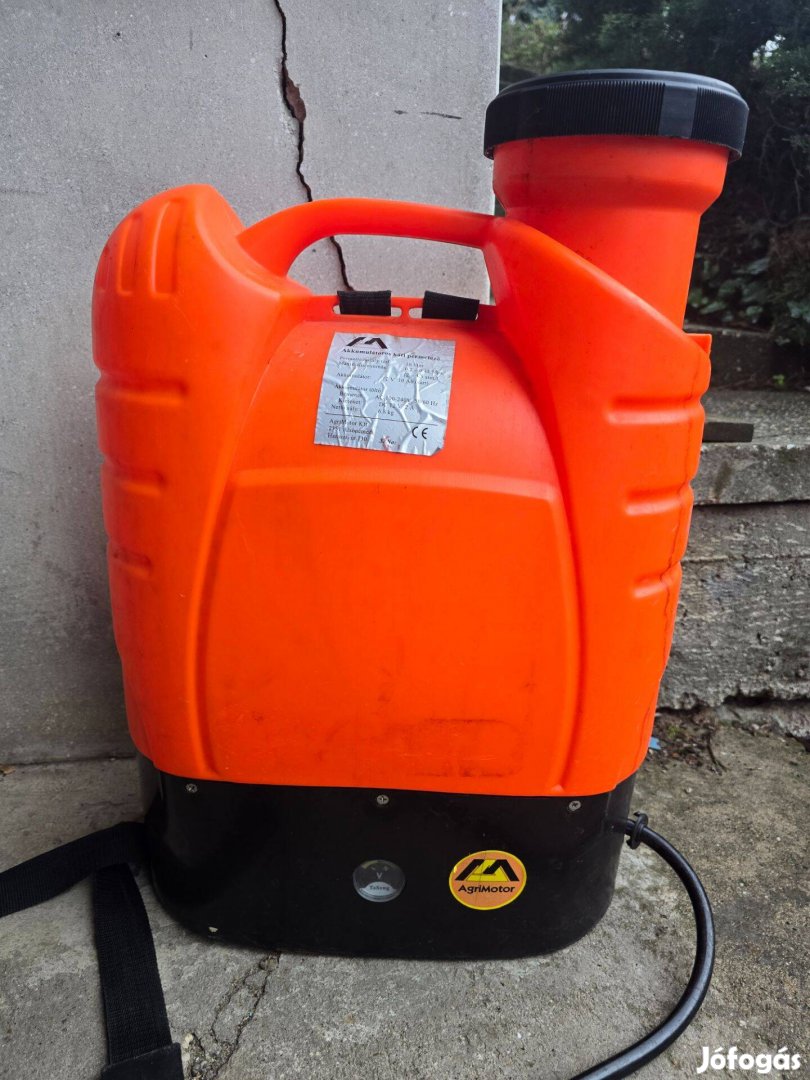 Agrimotor SX 15D akkus háti permetező hosszú szárral