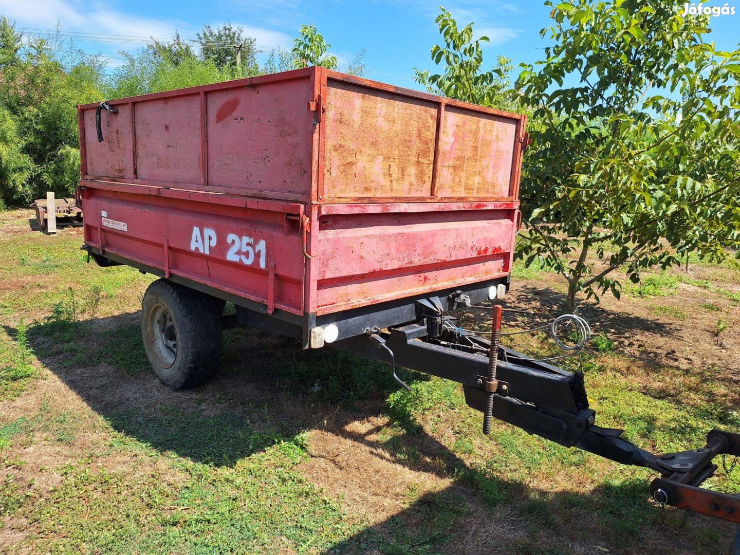 Agrogép AP 251 pótkocsi eladó
