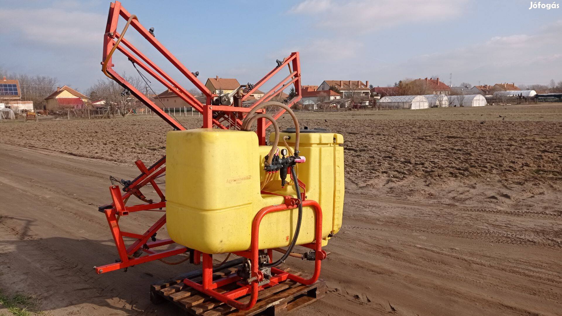 Agromechanika permetező, szántóföldi, traktorhoz