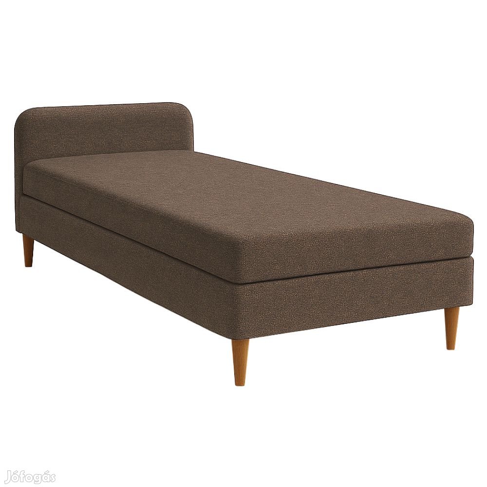 Ágy, 110x200, molitán, barna, BRUNY