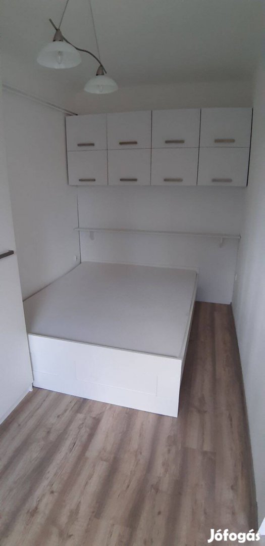 Ágy szekrénnyel fehér egyben 160cm