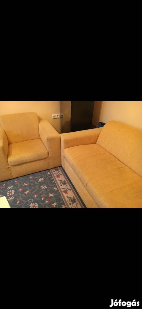 Ágyazható kanapé+2 db fotel