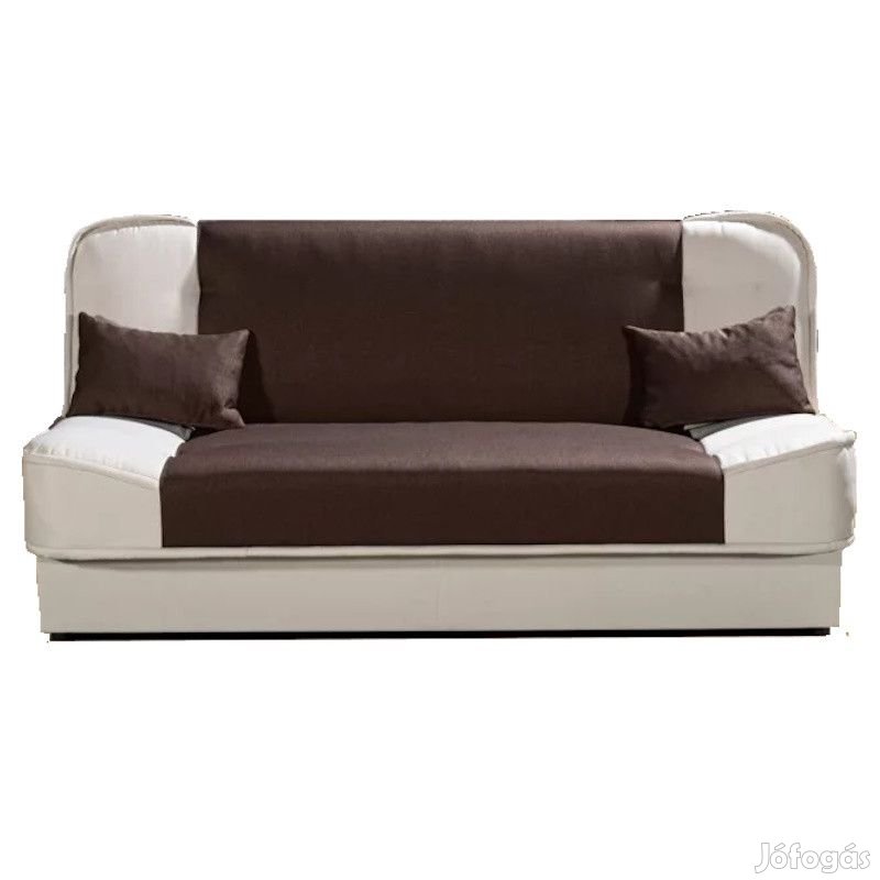 Ágyazható kanapéágy - Finka barna fehér