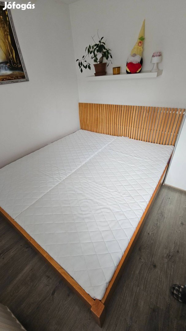 Ágykeret ágyráccsal, matraccal (180×200cm)