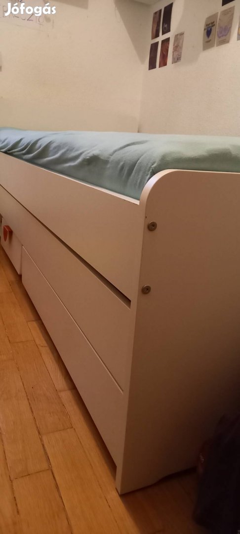 Ágykeret+ágyrács(Fehér)Ikea