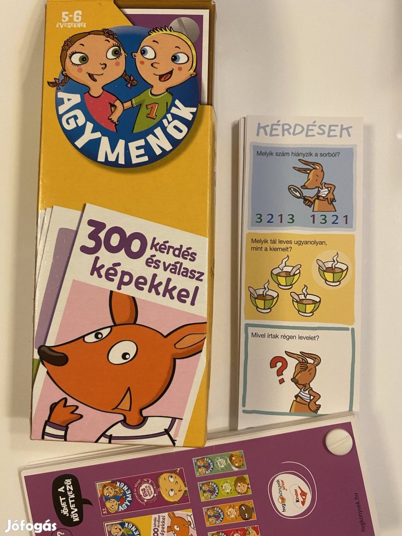 Agymeno kártyák csomagja 1800 ft a három együtt 5000 forint