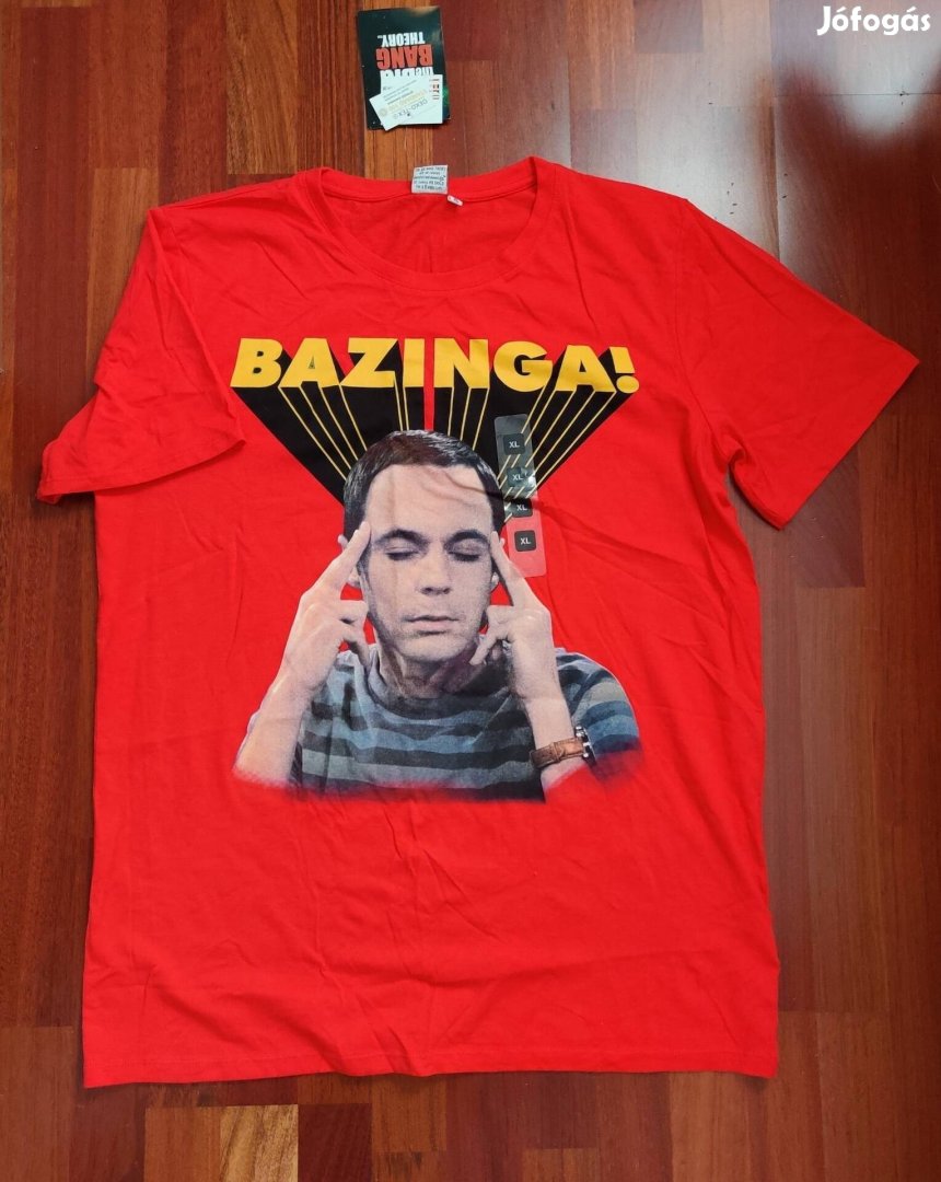 Agymenők Sheldon póló, új, címkés,xl-es 