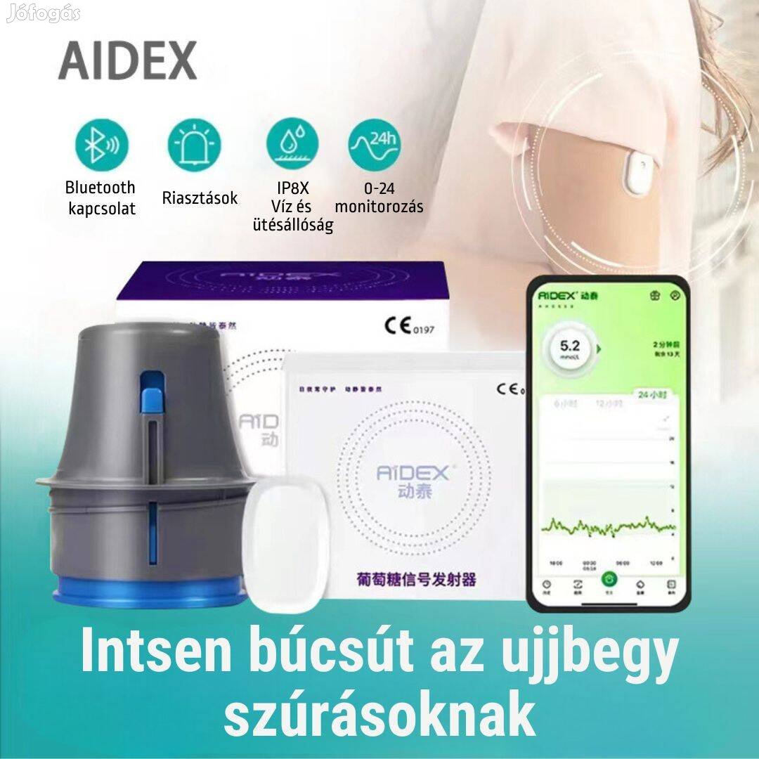 Aidex vércukormérő szenzor/ Cgm