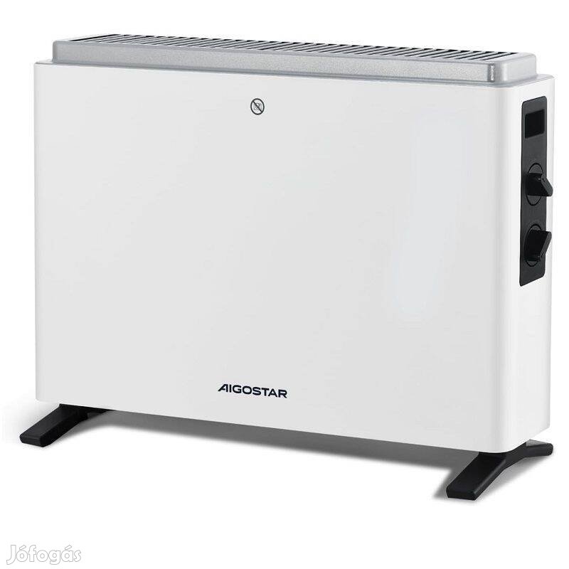 Aigostar Rylee elektromos konvektor, 2000W, 37,5x53,2x17cm - fehér