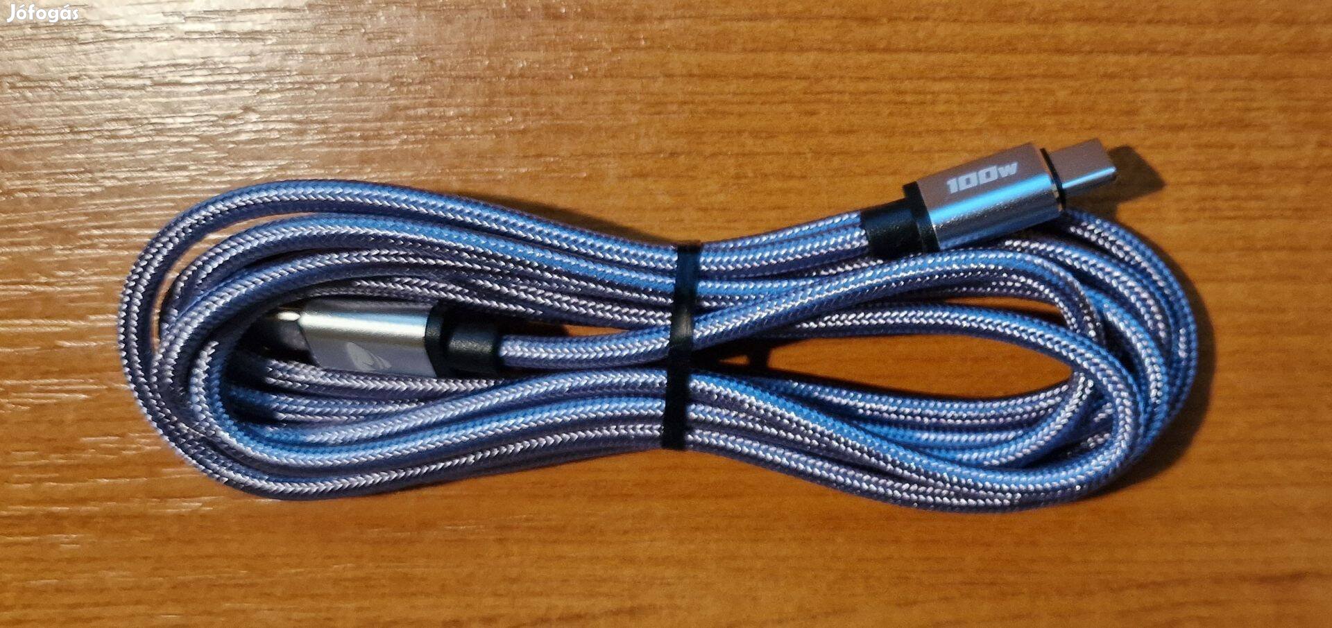 Aioneus Usb-c Usb-c gyorstöltőtöltő/adatkábel 100W-os 5 Amperes 2méter