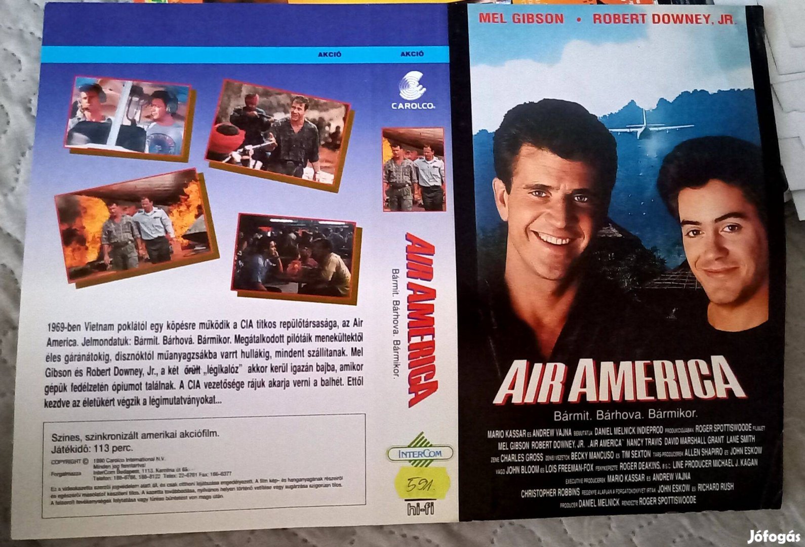 Air Amerika - akció VHS - Mel Gibson