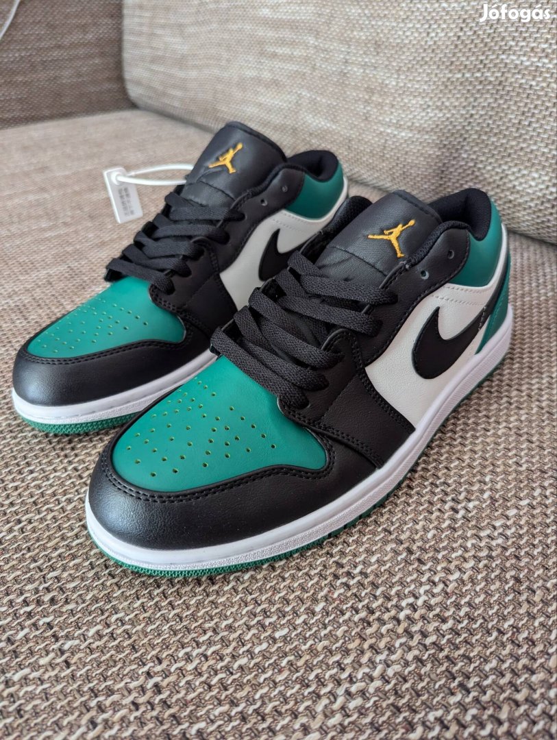 Air Jordan 1 Low Green Toe cipő új 44-es 