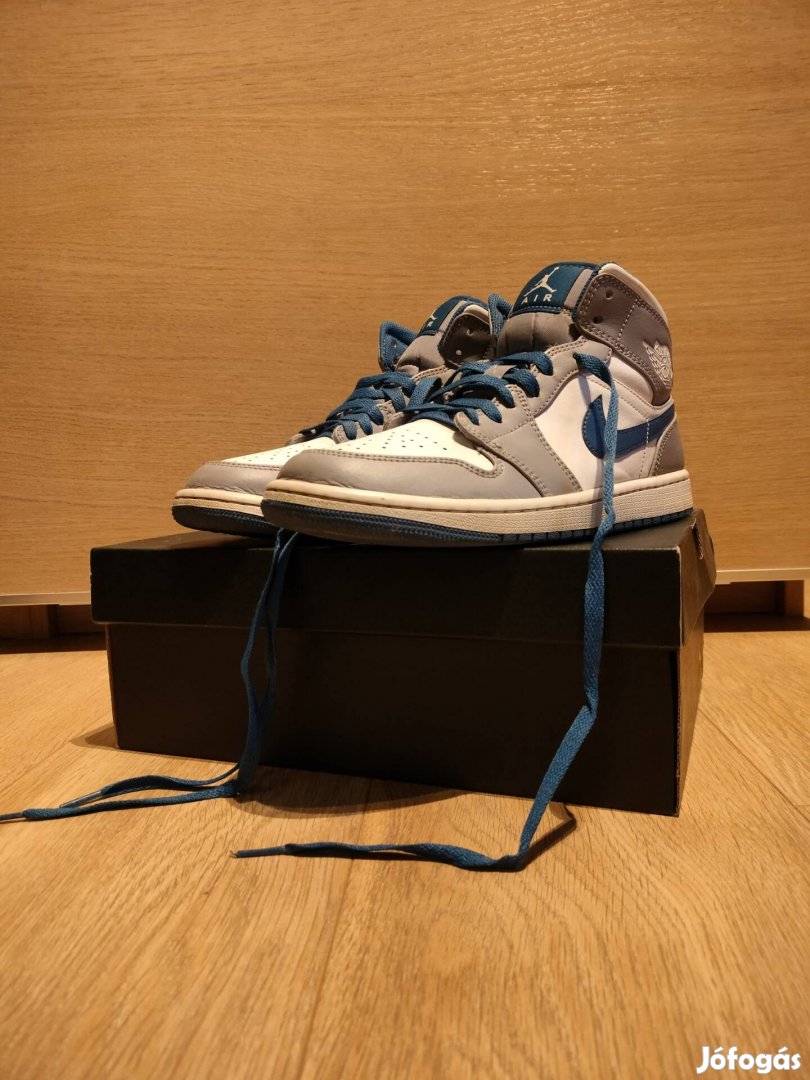 Air Jordan 1 mid true blue, 42-es méret 