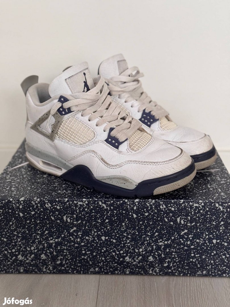 Air Jordan 4 retro white midnight navy